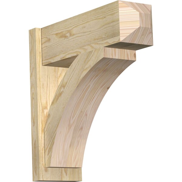 Ekena Millwork Thorton Rough Sawn Craftsman Outlooker, Douglas Fir, 8"W x 24"D x 24"H OUT08X24X24THR04RDF - main